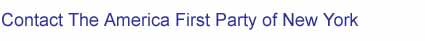 Welcome to the AMerica First Party of New York