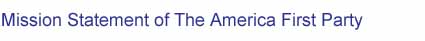 Welcome to the AMerica First Party of New York